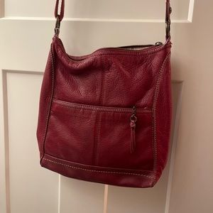 Red Leather Le Sac bag